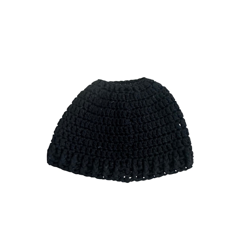 Handmade Crochet Hair Bun Cover‎ Black Womens Hair Accessory